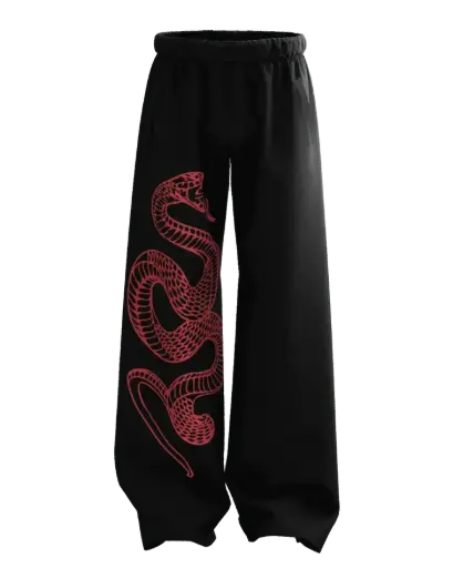 Pythonic Unisex Straight fit baggy pants